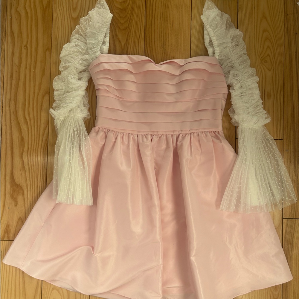 Self-Portrait Blush Pink Dress